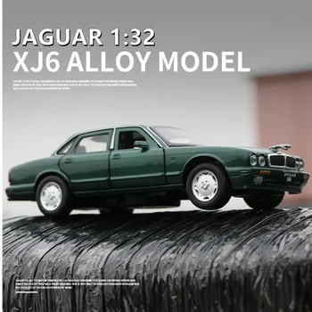 1:32 Jaguar XJ6 Классический Автомобиль Из Сплава Модели Автомобилей, Изготовленные на Заказ, и Игрушечные Транспортные Средства, Металлическая Модель Игрушечного Автомобиля, Коллекция Высокой Симуляции, Игрушка В Подарок