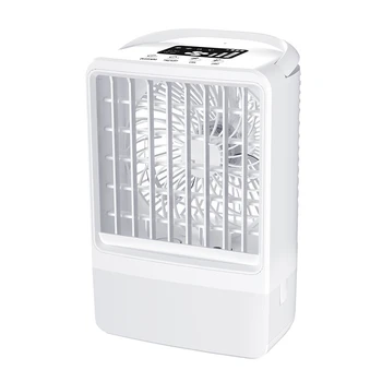 1 комплект USB-Вентилятора Кондиционирования Воздуха Портативный Охладитель Воздуха Холодильный Небольшой Распылительный Немой Вентилятор Белого Цвета
