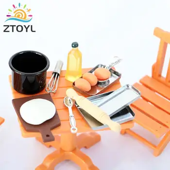 1 комплект Кукольный Домик Миниатюрная кухонная Модель для приготовления пищи Аксессуары для кукольной мебели DIY