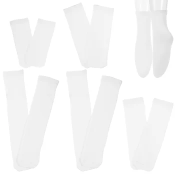 1 комплект носков-заготовок для сублимации, Двухсторонние белые носки с теплопередачей, прямые носки