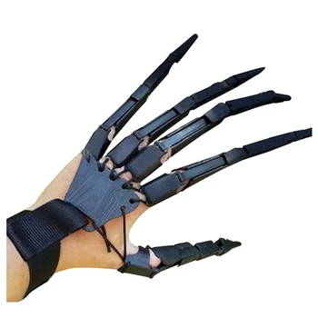 1 шт. Перчатки с шарнирными пальцами на Хэллоуин, гибкие, забавные, для костюмированной вечеринки на Хэллоуин, призрачный коготь, реквизит для Хэллоуина, модель руки -3