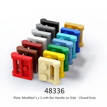 1 Шт Строительные блоки 48336 Пластина, Модифицированная 1 x 2 с Перекладиной на Боковых закрытых Концах Модульная игрушка GBC для высокотехнологичного набора MOC