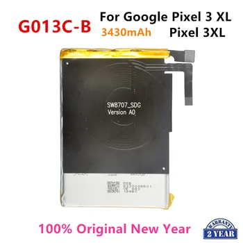 100% Оригинальный C013C-B 3430mAh Сменный Аккумулятор Для Google Pixel 3XL Pixel3 XL Оригинальные Аккумуляторы Для Телефонов Последнего Производства