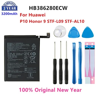 100% Оригинальный Аккумулятор HB386280ECW 3300 мАч Для Мобильного Телефона Huawei P10 Honor 9 STF-L09 STF-AL10 + Инструменты