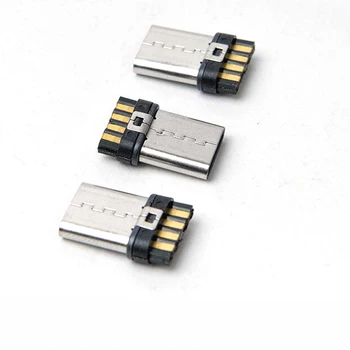 100ШТ Штекерный разъем USB-линии передачи данных Type-c Интерфейс USB-кабеля для передачи данных 8-контактный, разные цвета игл