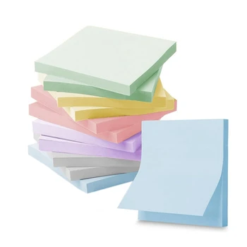 12 штук супер-стикеров Morandi Colors, объемная упаковка размером 3X3 дюйма, экологически чистые, портативные, идеальные