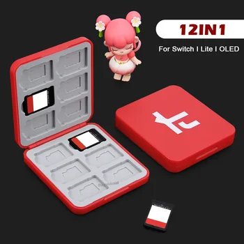 12В1 Для NS Switch OLED Чехол Для Хранения Игровых Карт Портативная Магнитная Коробка Для Игровых Карт Shell для Nintend Switch Аксессуары для Путешествий