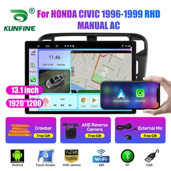 13,1-дюймовый Автомобильный Радиоприемник Для HONDA CIVIC 1996-1999 RHD AC Автомобильный DVD GPS Навигация Стерео Carplay 2 Din Центральный Мультимедийный Android Auto