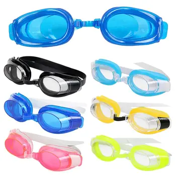 1шт Модные водонепроницаемые спортивные принадлежности для взрослых с защитой от запотевания Очки для плавания Регулируемые