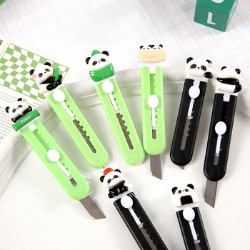 2 /4шт Креативный мини Портативный Универсальный нож Kawaii Panda Express Box Cutter Открывалка для конвертов Бумага для резки своими руками Канцелярские принадлежности Офис