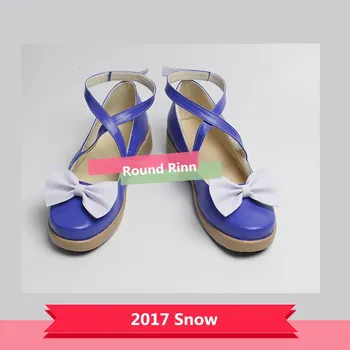 2017 Snow Mi Ku Косплей Синие Туфли Ручной Работы Для Косплея