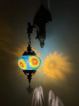 2023 Новый Турецкий Мозаичный настенный светильник из стекла ручной работы Luminaria Led Настенный светильник для коридора, фоновое освещение дивана, Декор домашней комнаты