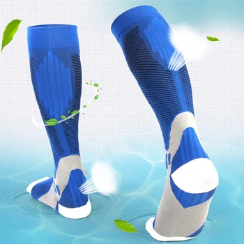 3 пары носков для футбола на открытом воздухе, Быстросохнущие эластичные велосипедные носки, мужские и женские спортивные компрессионные носки