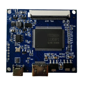 50-контактный EDP ЖК-контроллер Плата драйвера, совместимая с HDMi, работает для TTL 50Pin Разрешение экрана 7300101463 800x480