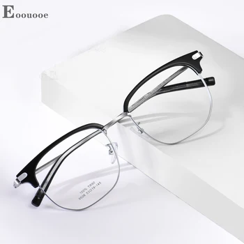 53 мм Мужские оптические очки, модные Ретро TR90 Оправа для бровей, очки для близорукости, прозрачные линзы, мужские очки по рецепту
