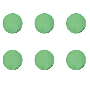 6-кратный складной круглый веер-зеленый