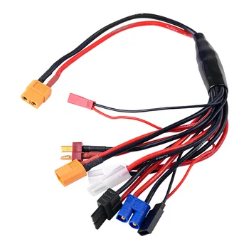 8 в 1 RC Lipo Зарядное устройство Разветвитель кабеля Адаптер Разъем XT60 Штекер к JST T штекеру XT60 EC3 Futabas Tamiyas