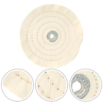 8-дюймовый белый круг для полировки хлопчатобумажной ткани из ворса, золотые, серебряные украшения, колесо для зеркальной полировки, шлифовальный инструмент, полировальный диск, полировщик