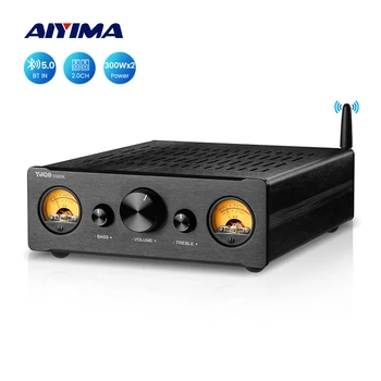 AIYIMA TPA3255 Bluetooth Усилитель Мощности 300Wx2 VU Метр 2,0 Стерео Hi-Fi Amplificador Поддержка XLR ATPX-HD RCA Колонки Домашние