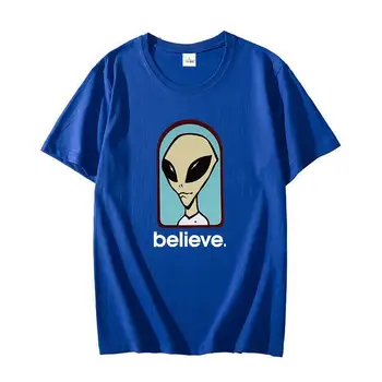 Alien Workshop Believe Speed Way Футболки с рисунком в стиле харадзюку, футболки, топы, футболка оверсайз, летняя хлопковая футболка, мужская одежда