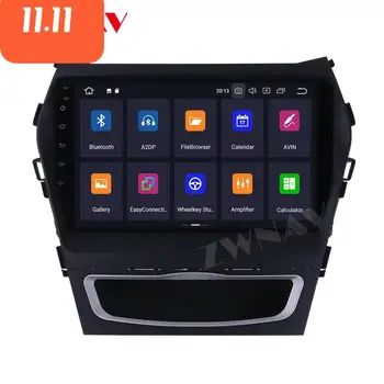 Android 10 4 + 128 ГБ PX6 DSP Для Hyundai IX45 Santa fe 2014-2018 Автомобильный Без DVD GPS Мультимедийный Плеер Головное Устройство Радио Аудио Стерео