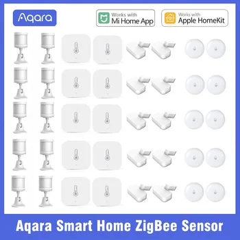 Aqara Окно, Дверь, Температура, Влажность, Движение Человеческого Тела, Погружение В Воду, Датчик ZigBee Swich Smart Home Для приложения Mi home HomeKit