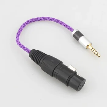 Audiocrast HIFI Carbon Fiber 4,4 мм Сбалансированный Штекер к 4-Контактному XLR Сбалансированному Штекерному аудиокабелю-адаптеру 4,4 мм к Соединительному кабелю XLR