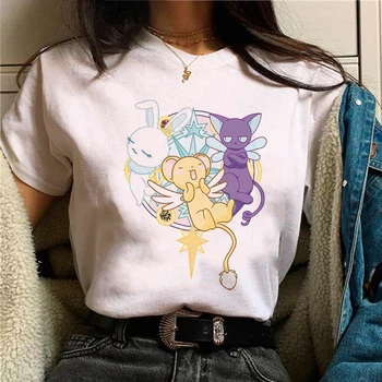 Cardcaptor Sakura Magic Girl футболка женская уличная летняя футболка женская графическая одежда y2k 2000-х годов