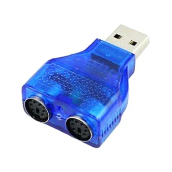 F3KE 2x2x1cm Горячая распродажа USB-адаптер-преобразователь для PS2 для мыши, клавиатуры, кабеля для ПК