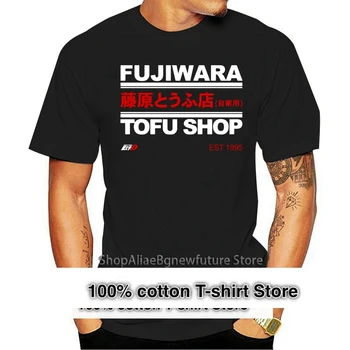 fujiwara tofu shop initial d футболка мужская из 100% хлопка С Круглым воротником, Костюм для Фитнеса, Забавный Летний Стиль, Футболка Kawaii