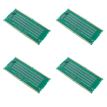 HFES 4X Тестовая карта DDR4 RAM Слот для светодиодной настольной материнской платы для ремонта Анализатор Тестер