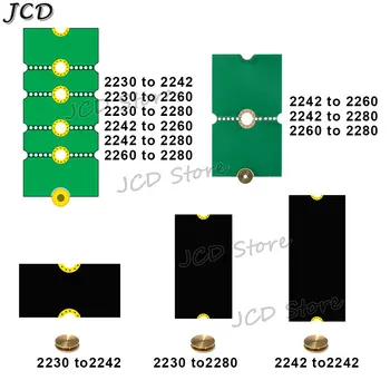 JCD NGFF M.2 SSD-карта-адаптер с 2242 по 2280 с 2230 по 2280 Адаптер для Карты Переноса Плата Расширения Платы Riser Card Карта преобразования