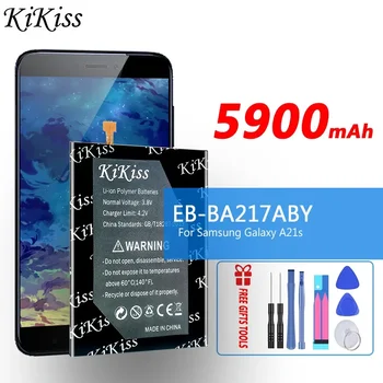 KiKiss Новый аккумулятор для телефона EB-BA217ABY емкостью 5900 мАч для Samsung Galaxy A21s SM-A217F/A12 SM-A125F Batterij