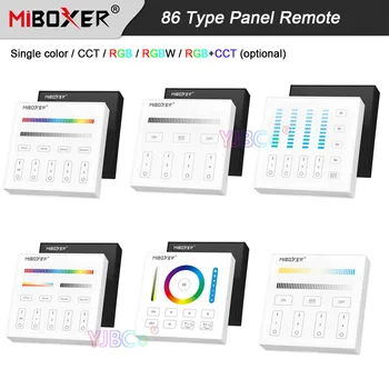 Miboxer 86 Тип диммерный Переключатель одноцветный/CCT/RGB/RGBW/RGBCCT Контроллер Светодиодной Ленты 3V 220V 110V 4-Зонный Пульт Дистанционного управления Smart Touch Panel