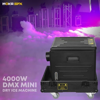 Moka sfx 4000w mini DMX dry ice low fog machine свадебное сценическое мероприятие низкорасположенная дымовая машина