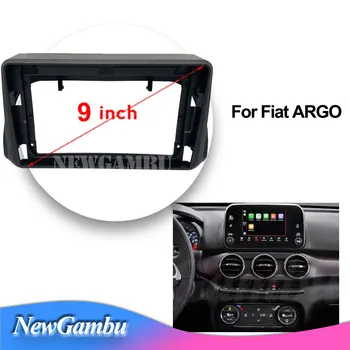 NewGambu 9-дюймовая автомобильная передняя панель для Fiat ARGO ABS рамка Отделка панели Панель консоли рамка переходная пластина крышка без 2din