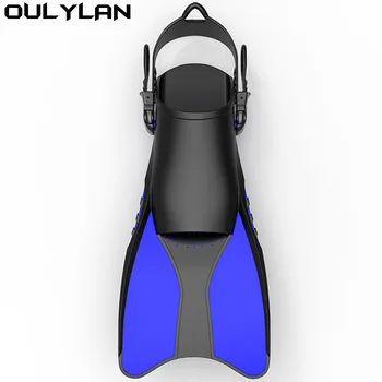 Oulylan Взрослые Плавательные Ласты Силиконовые Регулируемые Ботинки Для Подводного Плавания Длинные Погружные Ласты Для Дайвинга Профессиональные Ласты Для Подводного Плавания