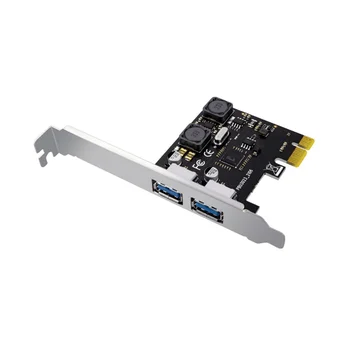PCI Express X1-USB 3.0 со скоростью 5 Гбит/с, 2-портовая карта расширения Type C, концентратор, адаптер-контроллер для настольных ПК