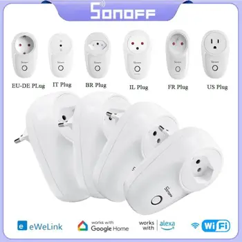 SONOFF WIFI S26R2 Smart Socket DE-EU / BR / FR / IL / US Модуль Smart Plug Голосовое / Дистанционное управление Через приложение Ewelink Alexa Google Home