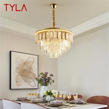 TYLA Золотая Люстра Подвесной Светильник Postmodern Luxury Light Home Светодиодный Светильник для Гостиной Столовой