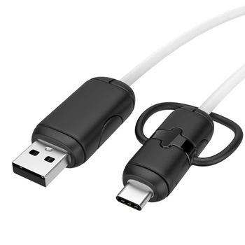 USB Линия Передачи Данных Для Намотки Шнура Мультяшный Мягкий Чехол TPU для Телефона Android Type-C Cord