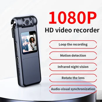 V18 HD 1080P Мини-камера для тела Портативная камера безопасности Ночного Видения Маленький монитор Cam Sport DV Видеокамера видеонаблюдения Видеомагнитофон