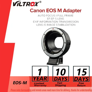 Viltrox EF-EOS M Переходное кольцо для объектива Canon EF EF-S к камере M с Автоматической Фокусировкой Электронное для камеры Canon M2 M3 M5 M6 M10 M50 M100