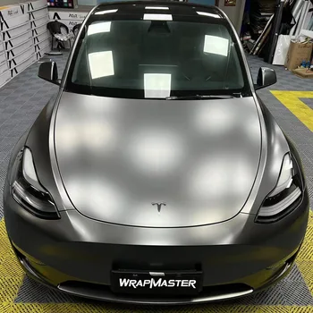 Wrapmaster Высококачественная ультра Матовая металлическая пленка AMG Grey для обертывания автомобилей виниловой пленкой