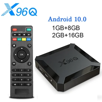 X96Q Smart TV BOX Android 10,0 Allwinner H313 Четырехъядерный 1G8G/2G16G 4K Телеприставка Smart Media Player Быстрая доставка