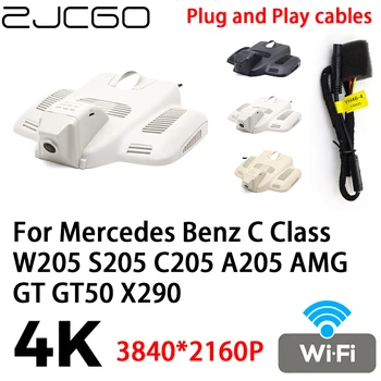 ZJCGO 4K 2160P Видеорегистратор Dash Cam Камера Видеомагнитофон Подключи и Играй для Mercedes Benz C Class W205 S205 C205 A205 AMG GT GT50 X290