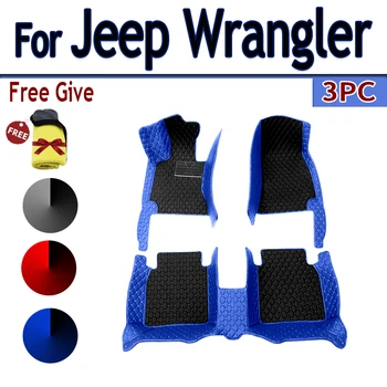 Автомобильные коврики для Jeep Wrangler (ЧЕТЫРЕХДВЕРНЫЙ) 2011 2012 2013 2014 2015 2016 2017 Пользовательские автоматические накладки для ног автомобильные