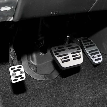 Автомобильные Педали из Алюминиевого Сплава Lilmanta Auto для Nissan X-trail Xtrail T32 2014-2021 Газовый Тормоз Подставка Для Ног Мертвая Защитная Крышка Педали