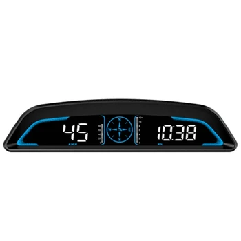 Автомобильный HUD-дисплей 094D, проектор предупреждения о превышении скорости GPS, электронная сигнализация напряжения.