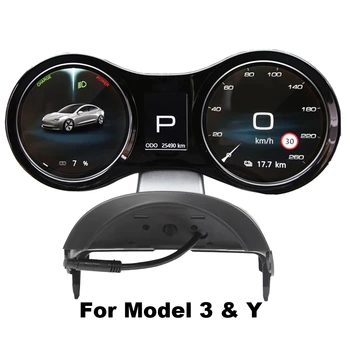 Автомобильный Мультимедийный Дисплей Приборной панели Digital Performance LCD HUD Для Tesla Model Y/3 Mulitmedia Panel Английский